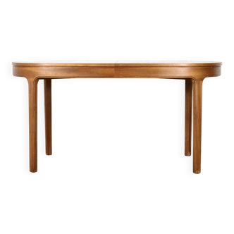 Table extensible oblongue en teck Nathan du milieu du siècle. Vintage moderne