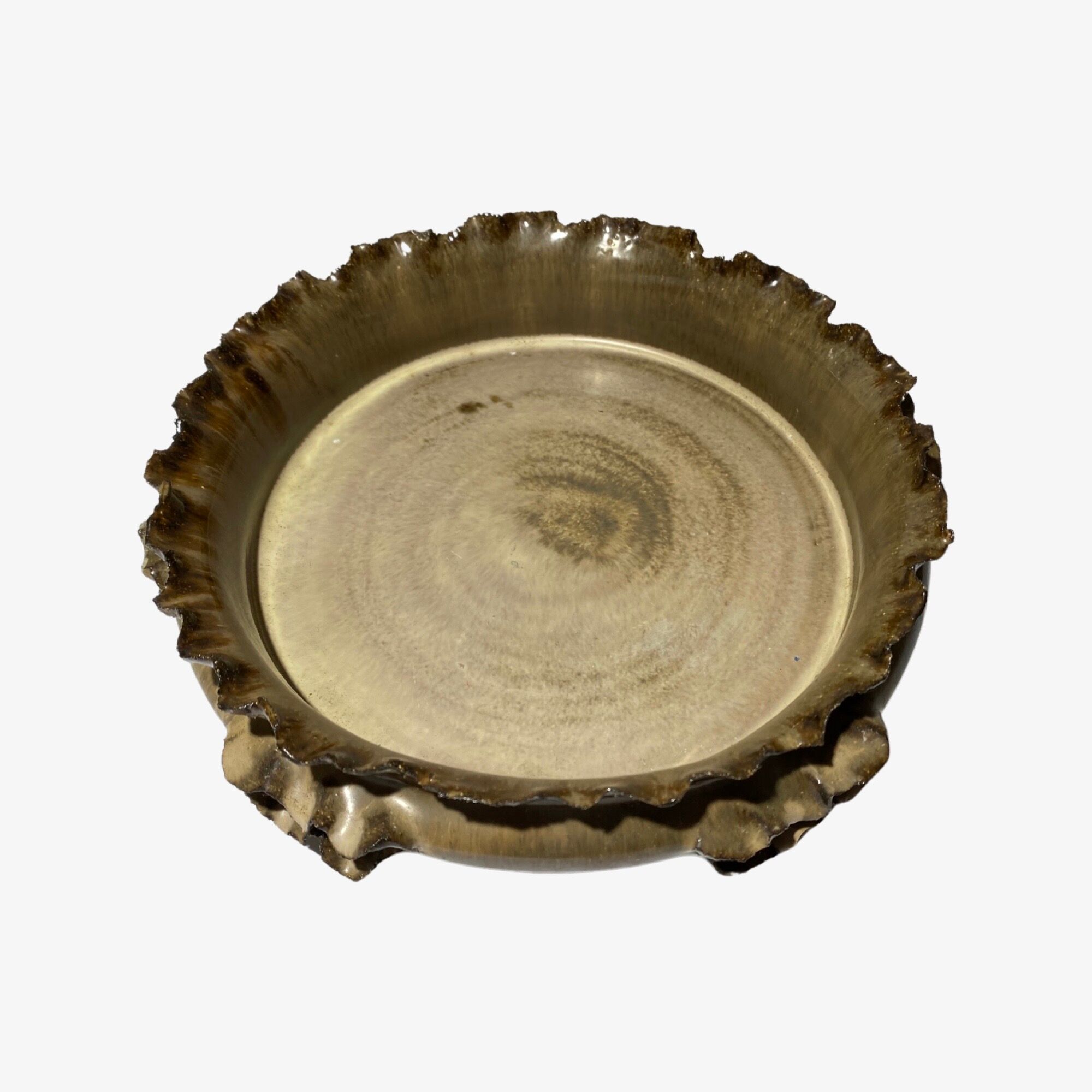 Handmade Vintage Ceramic Pottery Bowl From Denmark 1960s