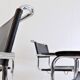 Set de 4 fauteuils Thonet S34 cuir cantilever par Mart Stam