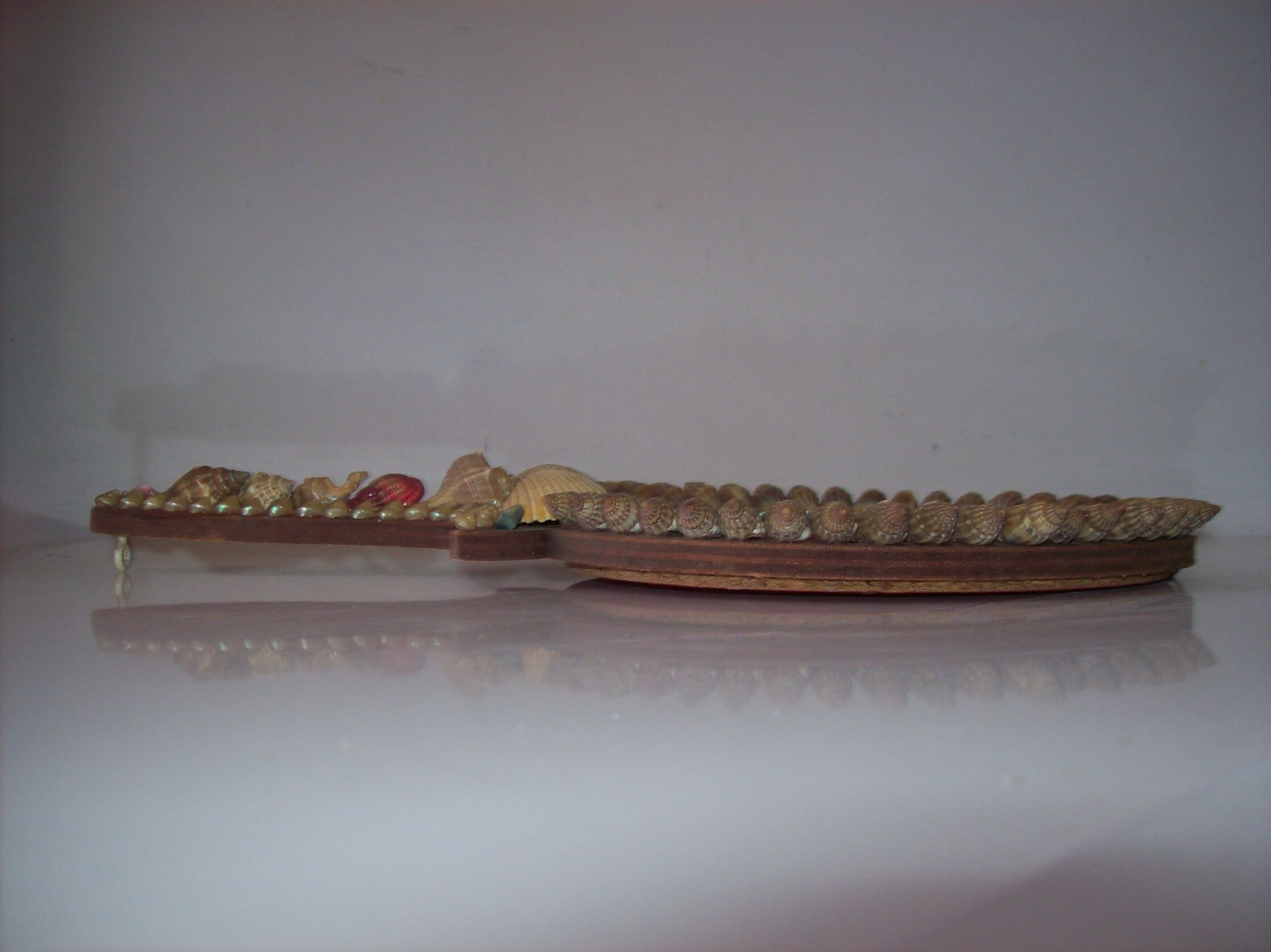 Hand or hanging shell mirror