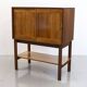 Mid Century Cherry and Teak Linen Cabinet, 1960s