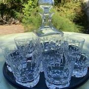 Cristal saint-louis service of 8 whisky and/or cocktail glasses manhattan