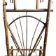 Bamboo coat rack with late nineteenth mirror