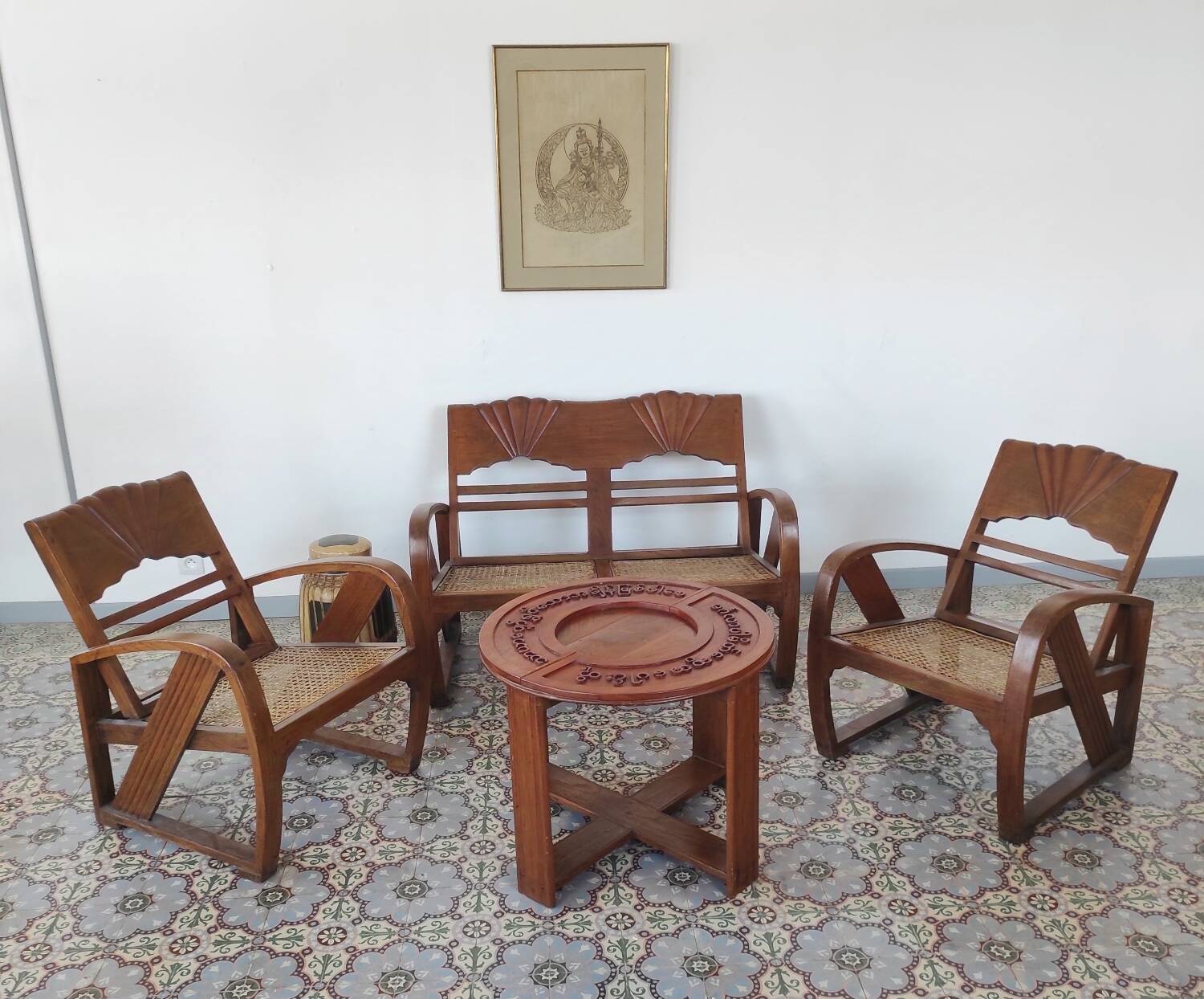 Burmese teak garden furniture