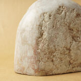 Abstract sculpture stone pink marble contemporary signed