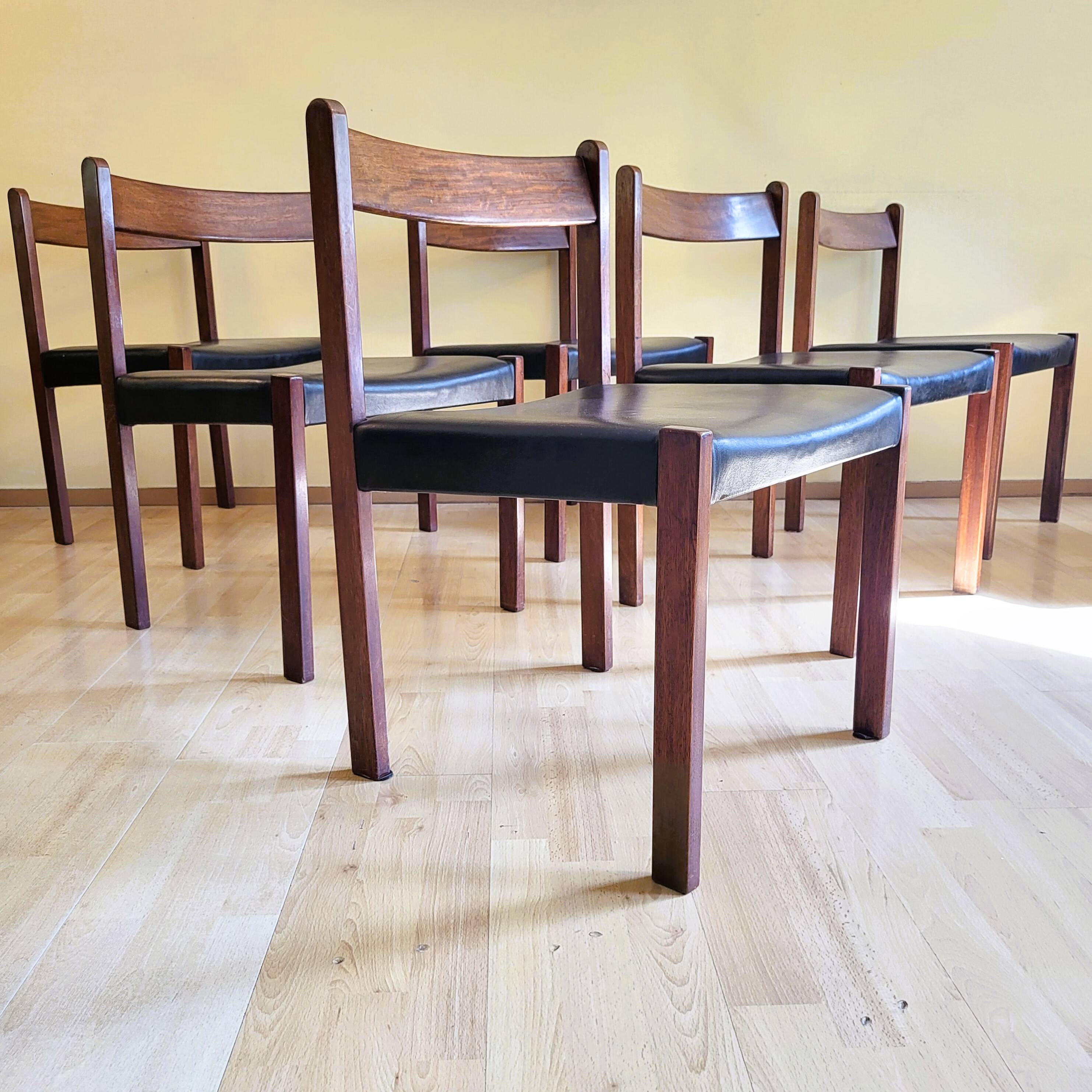 6 Vintage Chairs by Alfred Hendrickx for Belform