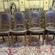 Série de 4 chaises Louis XVI en cuir