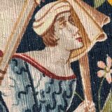 Tapisserie vintage sérigraphiée à la main "les vignerons"