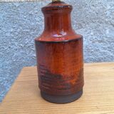 Lampe a poser en céramique signé Belka, Danemark abat jour en corde