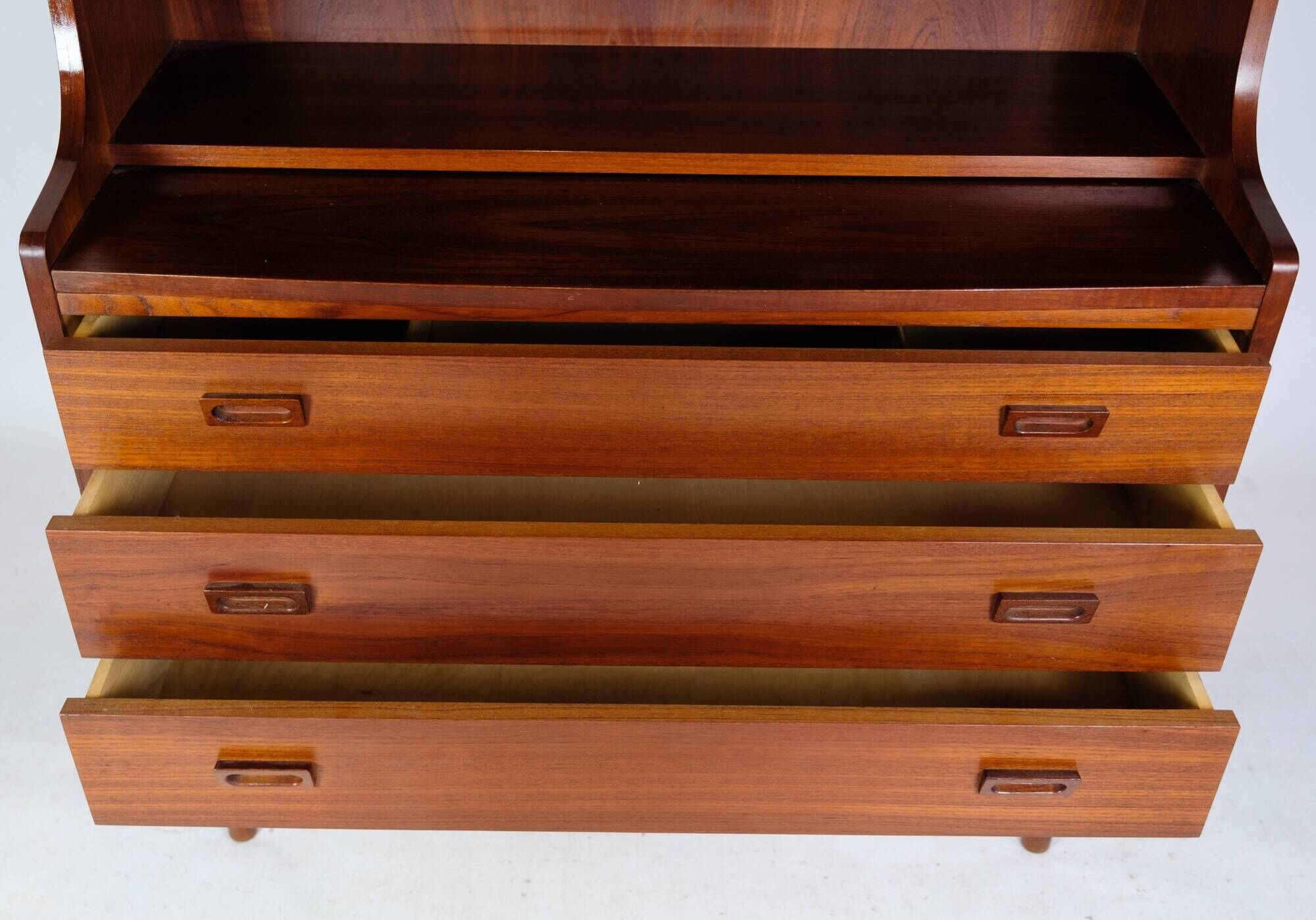 Bookcase Made In Teak wood  By Johannes Sorth Made By Bornholms Møbelfabrik From 1960s