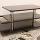 Coffee Table-Bar low laminate rosewood and chromed metal, Italy 70's