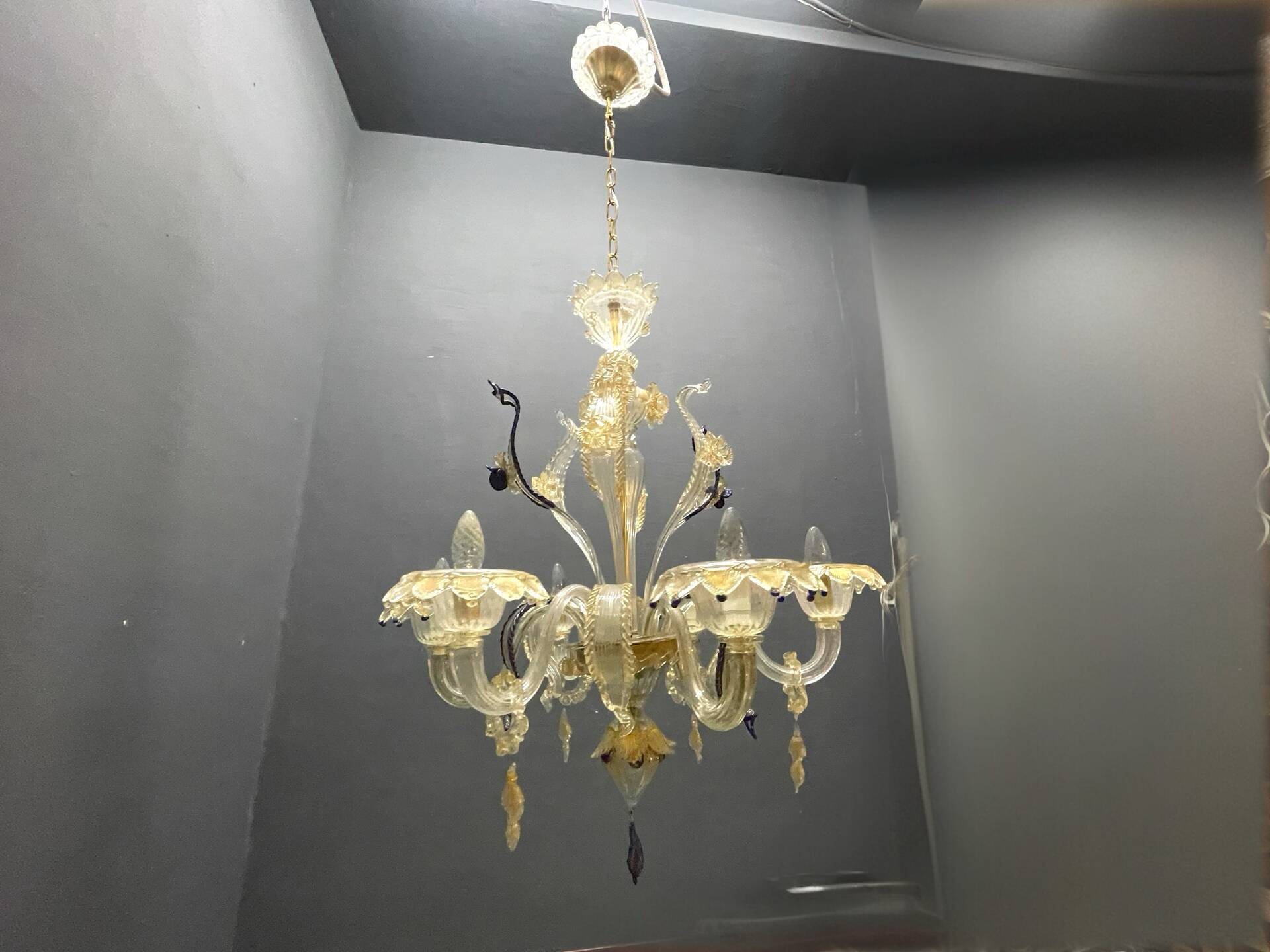 Venetian Murano Glass Chandelier 1960’s 