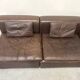 Large leather modular lounge sofa, 1970s