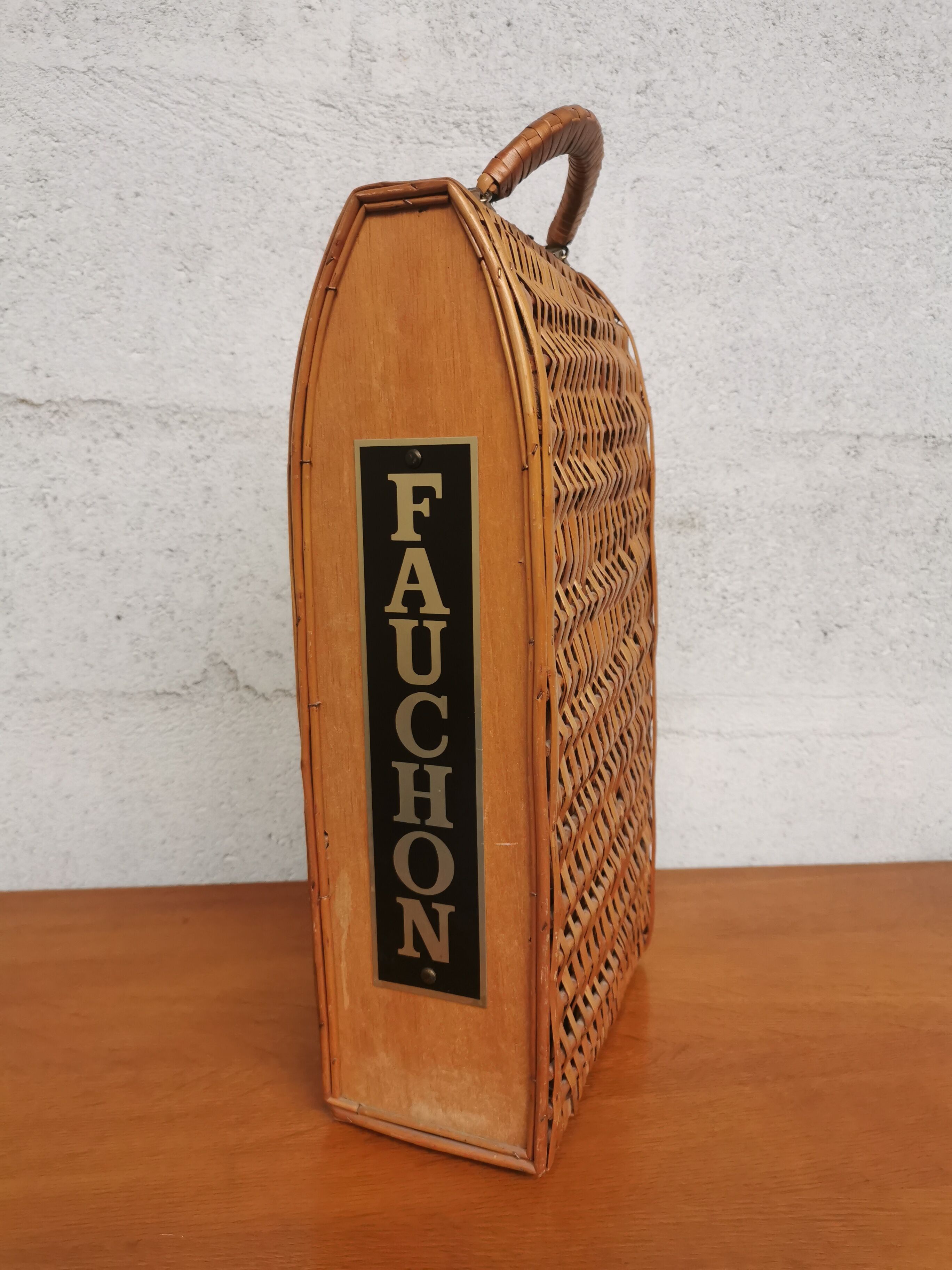 Wicker bottle basket 'Fauchon'
