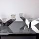 Pair of Peill & Putzler candlesticks, glass and metal, Germany, 1970