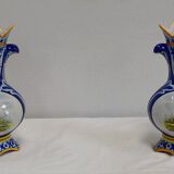 Paire de vases en faïence de quimper - fin xixe