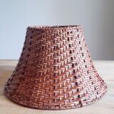 Vintage wicker lamp hat