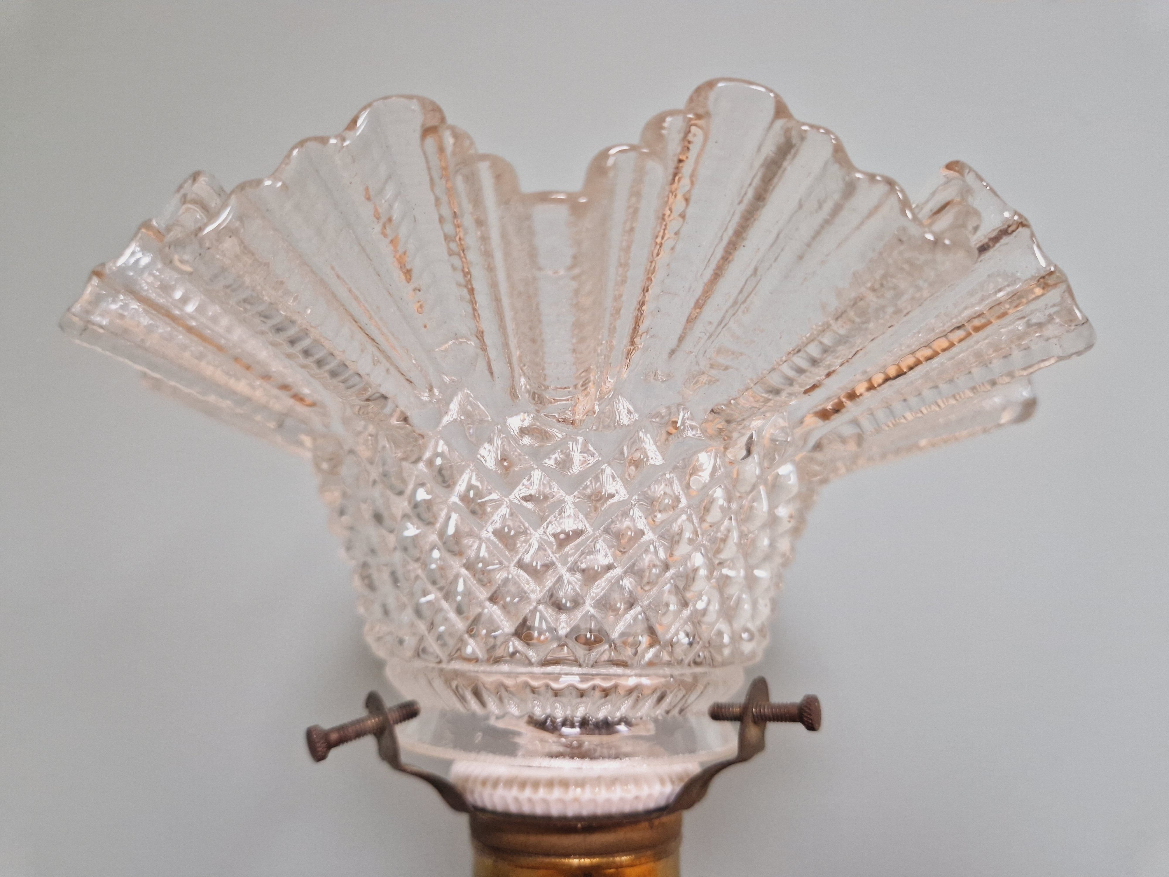 Table lamp in gilded bronze, late 19th / early 20th