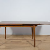 Table à manger en chêne extensible danois du milieu du siècle, années 1960