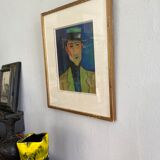 Frame with mat poster glazed