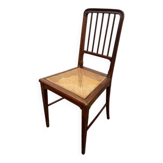 Chaise en bois et cannage, 1900