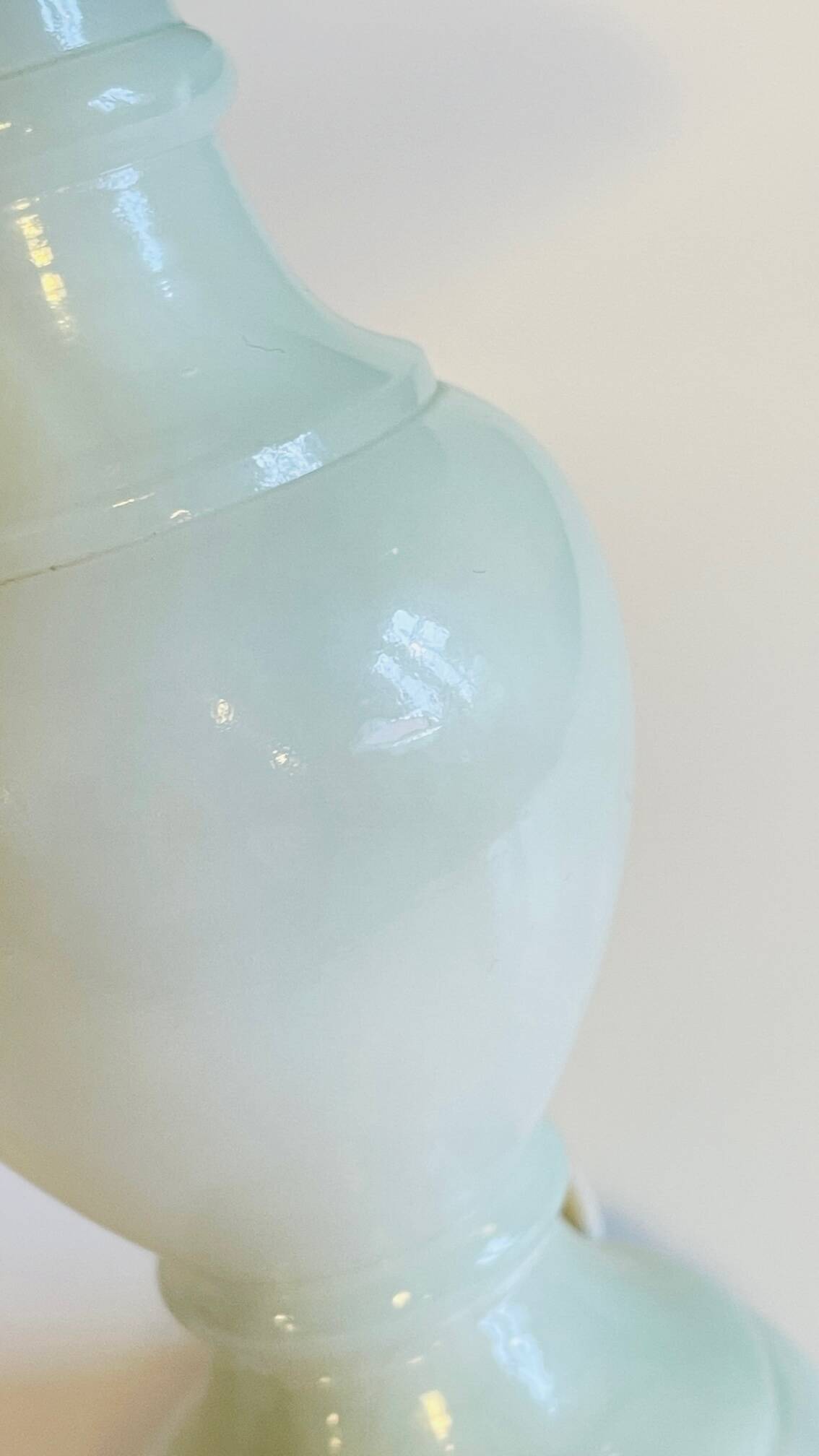 Vintage white marble lamp