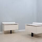 Paolo Piva lacquered nightstands B&B Italia 1970s