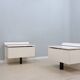 Paolo Piva lacquered nightstands B&B Italia 1970s
