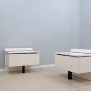 Paolo Piva lacquered nightstands B&B Italia 1970s