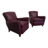 Pair of Art Deco club armchairs circa 1920