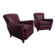 Paire de fauteuils club Art déco vers 1920