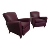 Pair of Art Deco club armchairs circa 1920
