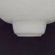 Large French Vintage Retro White Opaque Glass Pendant Ceiling Light Shade
