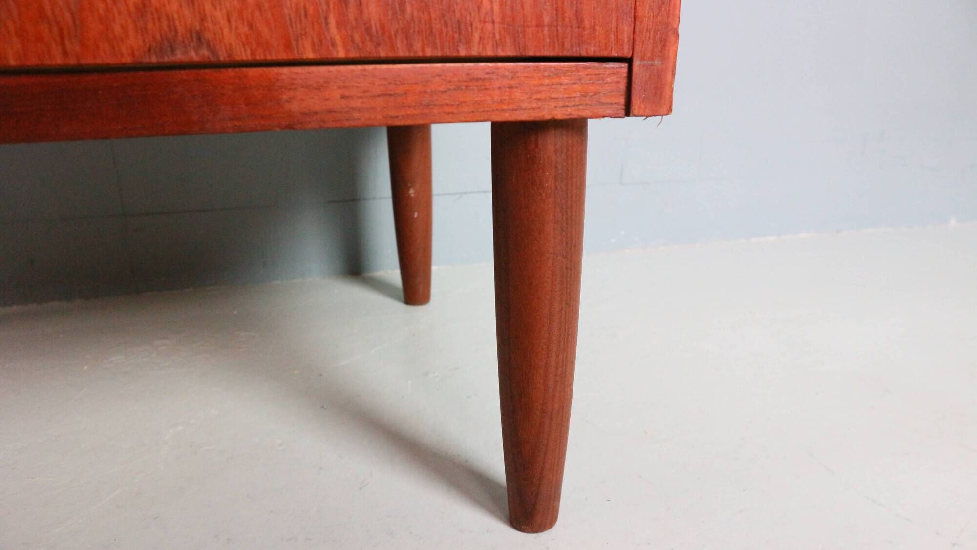Mid-century modern Danish chest of seven drawers, tallboy in teak, 1960s