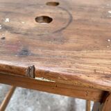 Wooden workshop stool