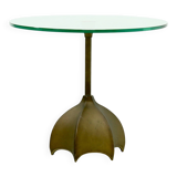 Bronze and Glass Side Table by Jan Des Bouvries for Quasar Holland 1990s