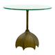 Bronze and Glass Side Table by Jan Des Bouvries for Quasar Holland 1990s
