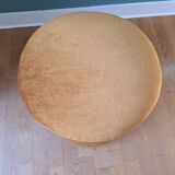 Golden velvet pouf