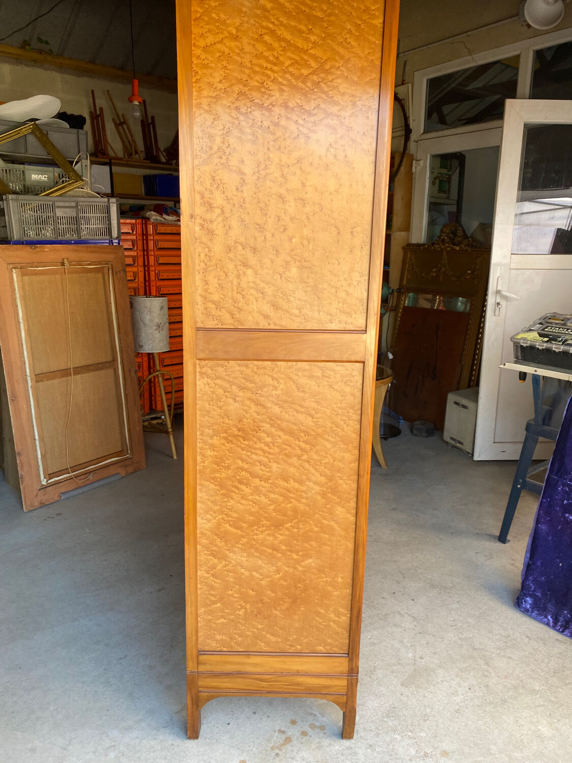 Art Deco hotel-style Parisian wardrobe chest or