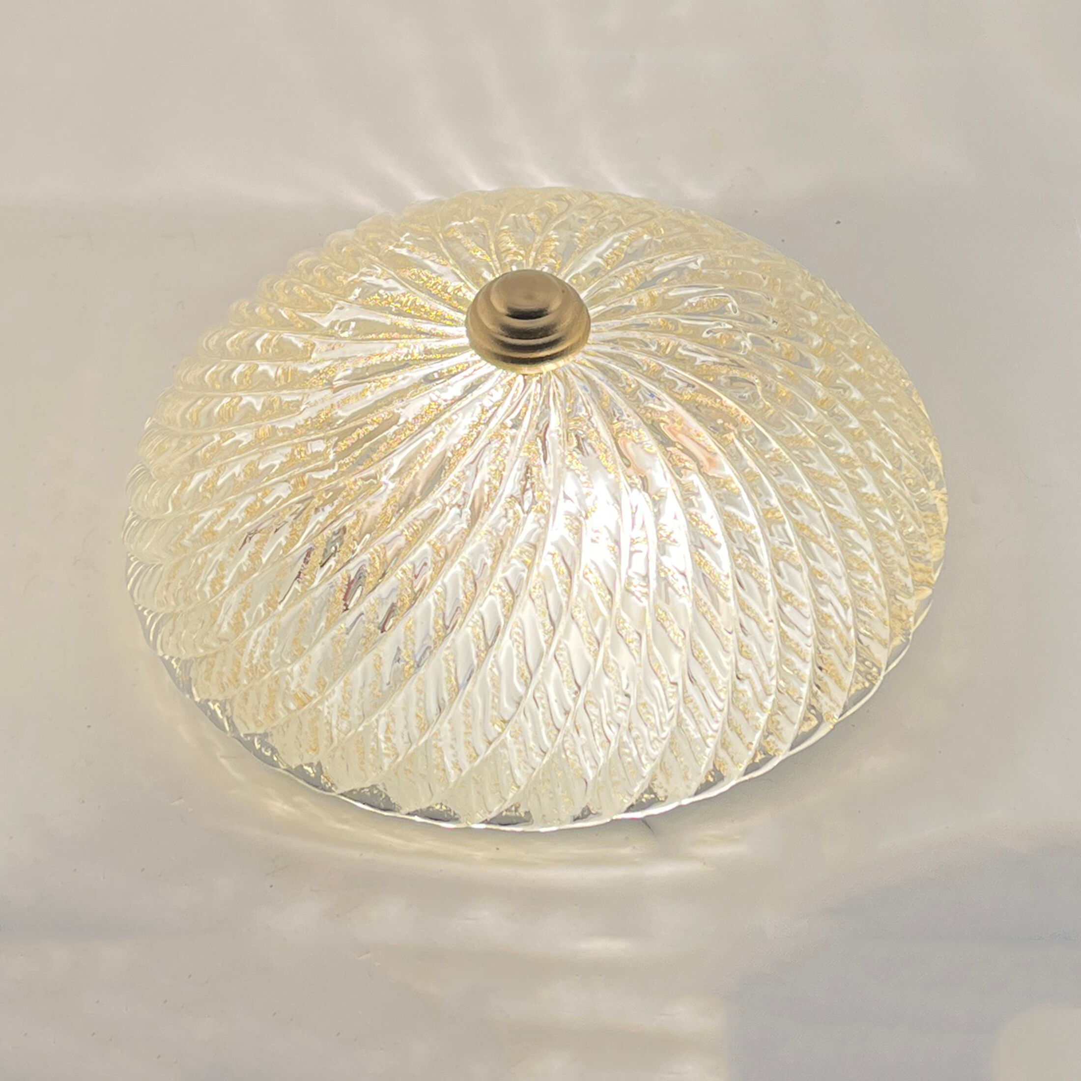 Large ice glass ceiling lamp, Massive, Germany, 1970s