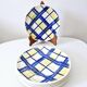 6 vintage English dessert plates