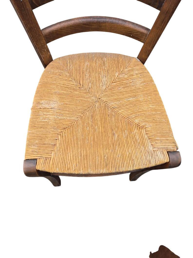 6 chaises + un fauteuil de campagne