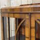 English Chippendale walnut display cabinet from the 1930s