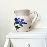 Milk jug vintage flowers