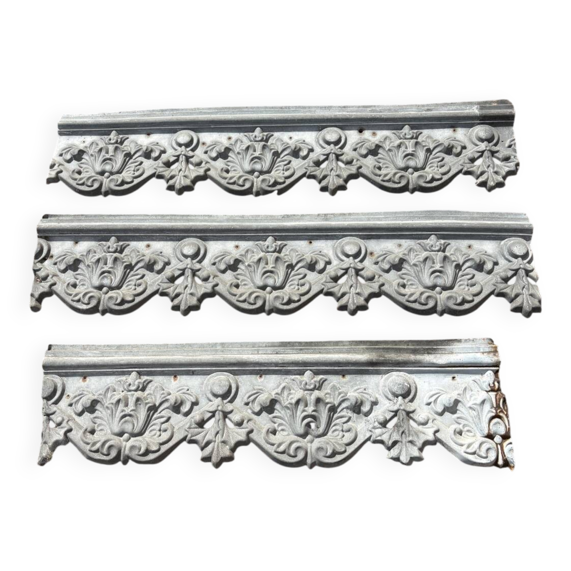Zinc roof flashing