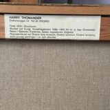 Original Swedish Oil On Canvas – “Amaryllis And Hyacinths” By Harry Thomander – Vintage & Framed – 64 × 65 Cm (25.2" × 25.6")