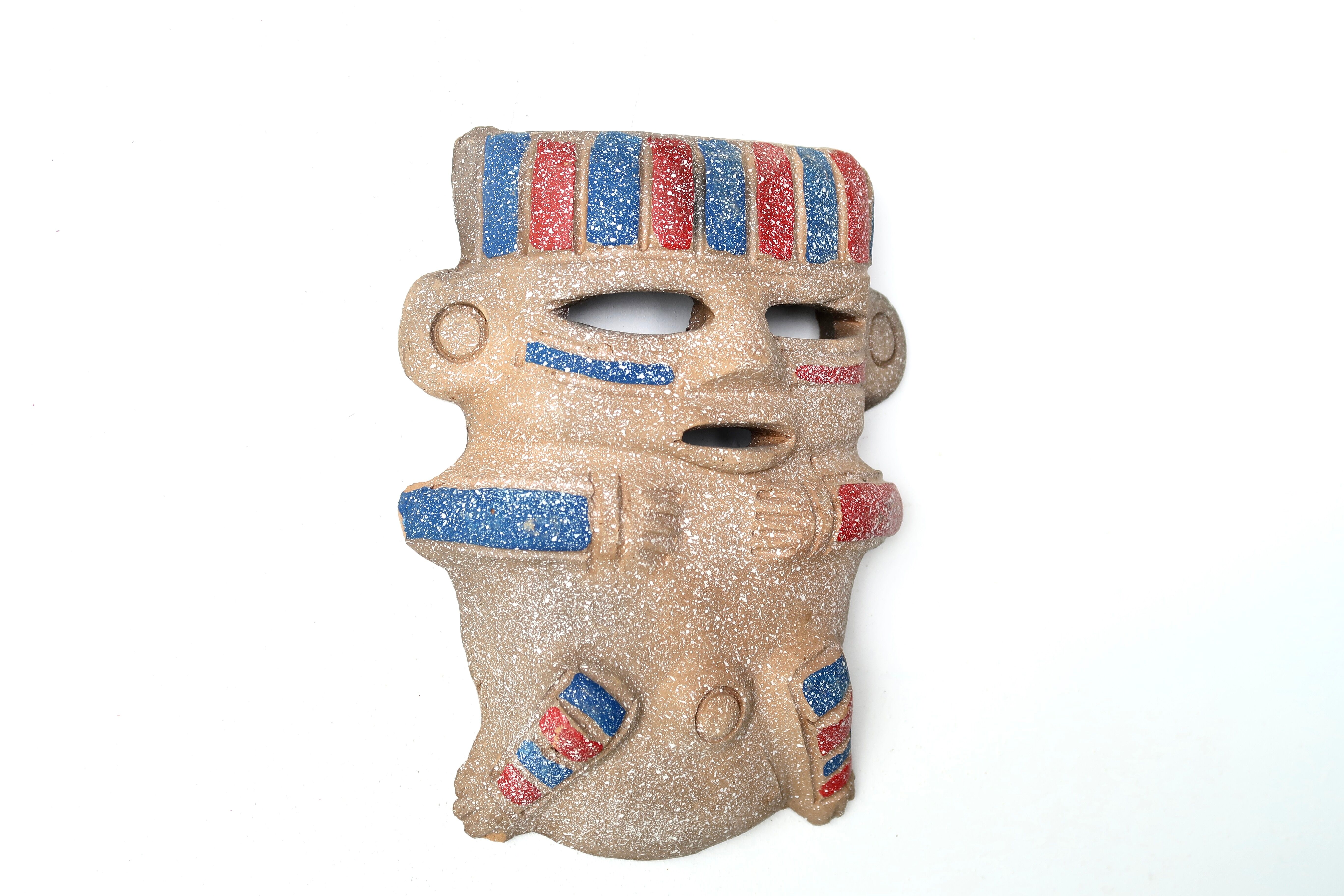 Anthropomorphic ceramic wall decoration, South America