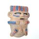Anthropomorphic ceramic wall decoration, South America
