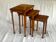 small nesting tables in solid cherry wood