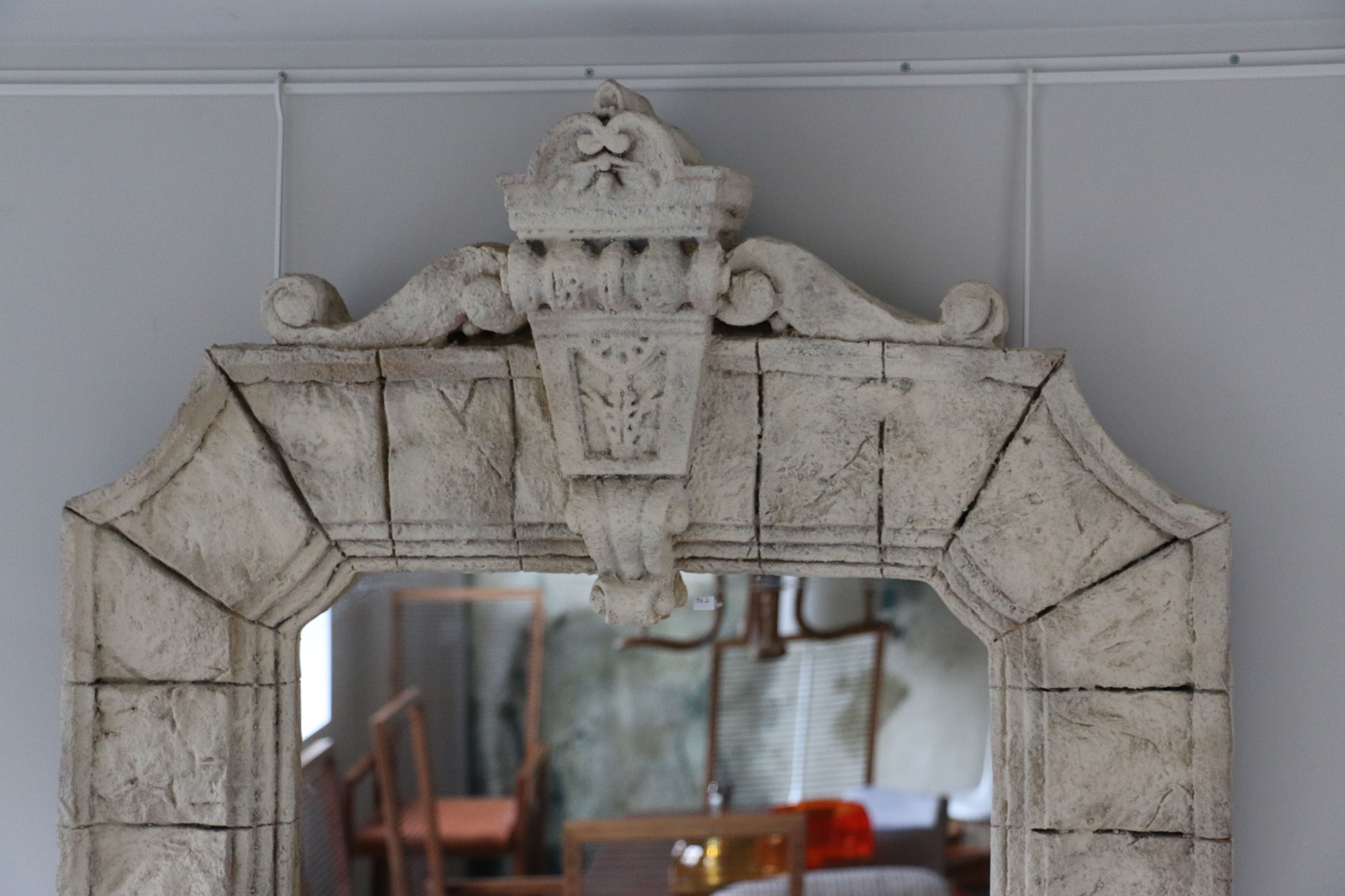An antique decorative mirror. France 1950s.